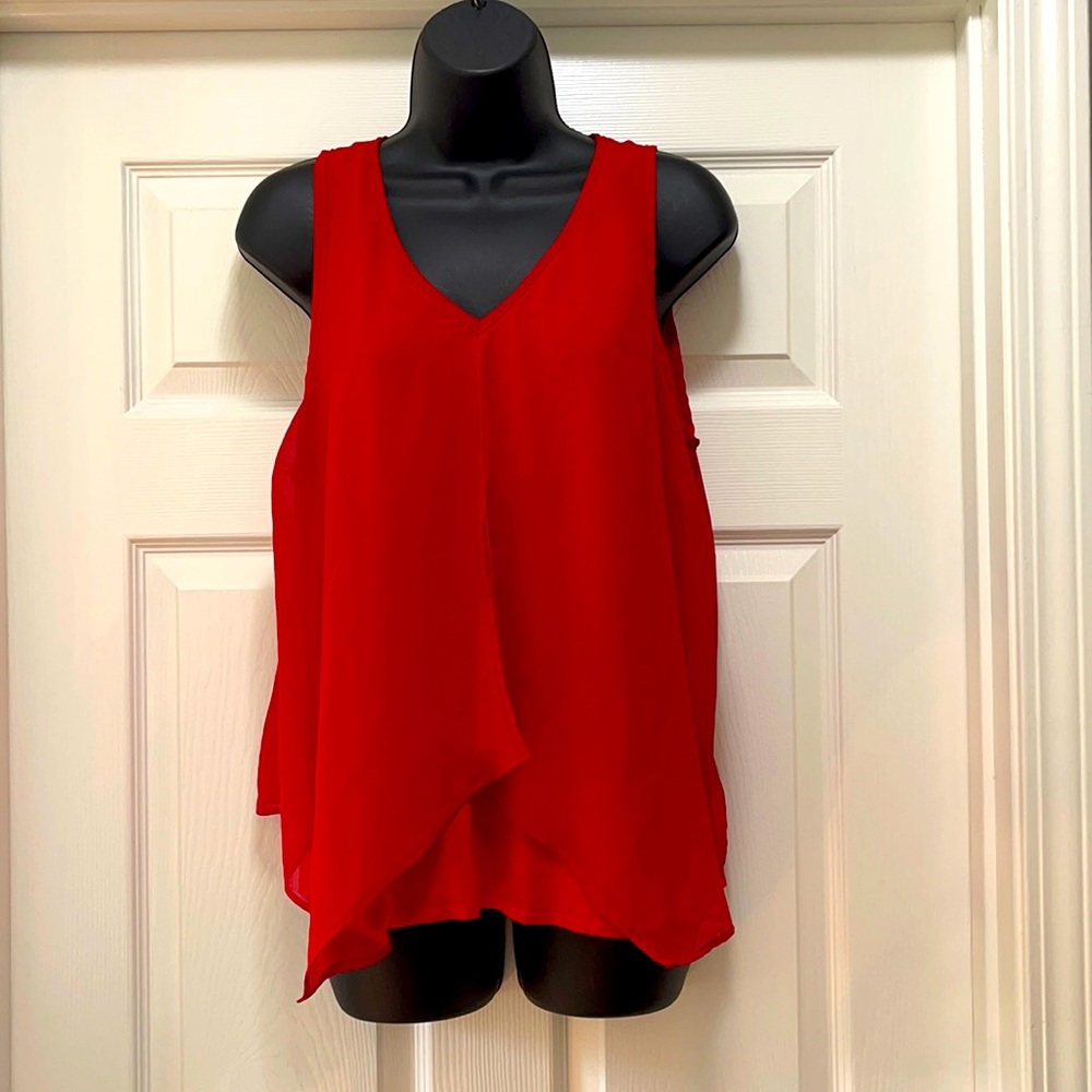 Beautiful Red Blouse from Dillards  L